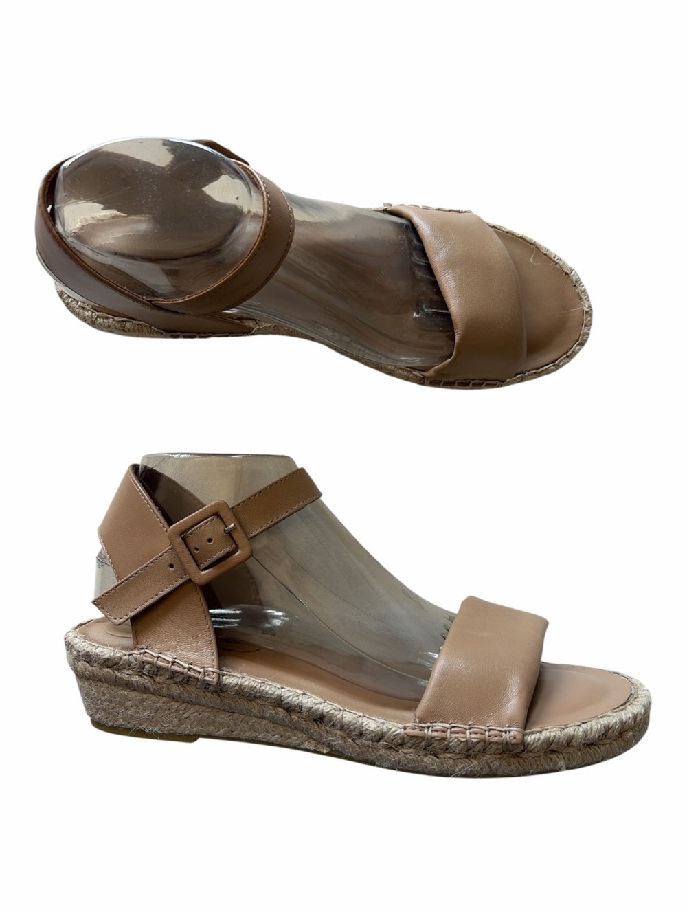 Bernardo Espadrille Wedge Leather Sandal- Madrid Sz 10 Euro Summer Vacation